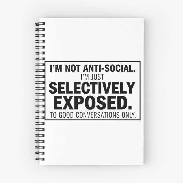 Item preview, Not Anti Social Introvert Quote designed and sold by CELESTIAL©️.