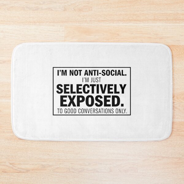Item preview, Not Anti Social Introvert Quote designed and sold by CELESTIAL©️.