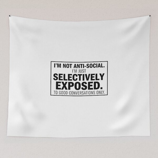 Item preview, Not Anti Social Introvert Quote designed and sold by CELESTIAL©️.
