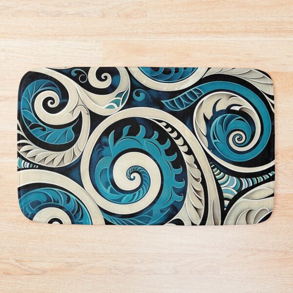 Item preview, Zealand Māori Paua Pattern Koru Design 687 designed and sold by GrinGalore.