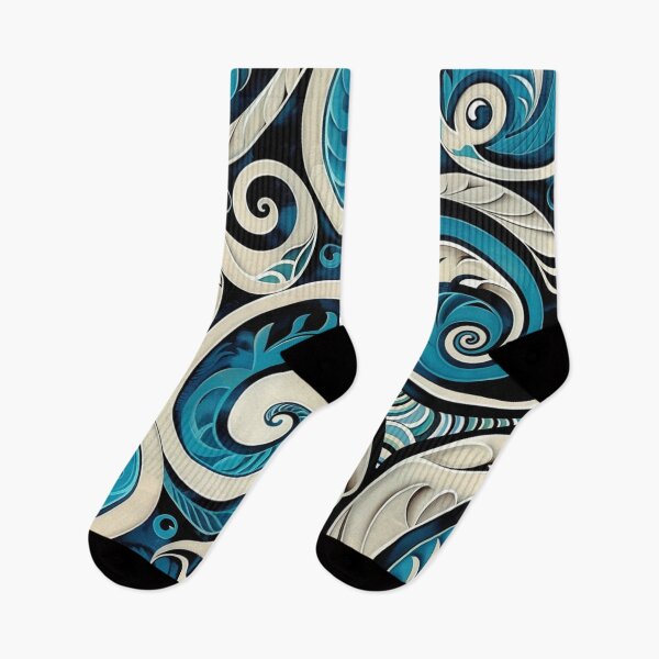 Item preview, Zealand Māori Paua Pattern Koru Design 687 designed and sold by GrinGalore.