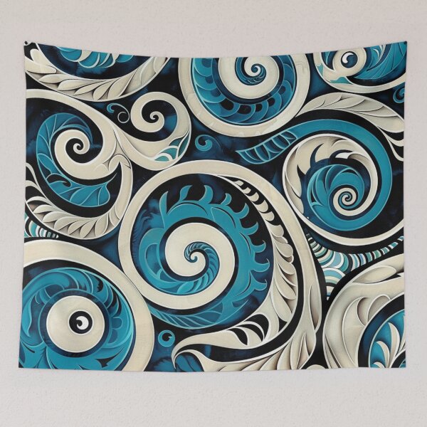 Item preview, Zealand Māori Paua Pattern Koru Design 687 designed and sold by GrinGalore.