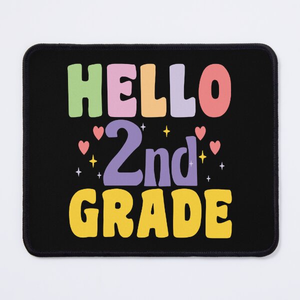 Item preview, Hello Second grade colorful text designed and sold by Think4Prints.