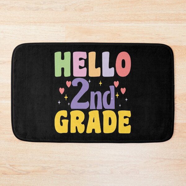 Item preview, Hello Second grade colorful text designed and sold by Think4Prints.