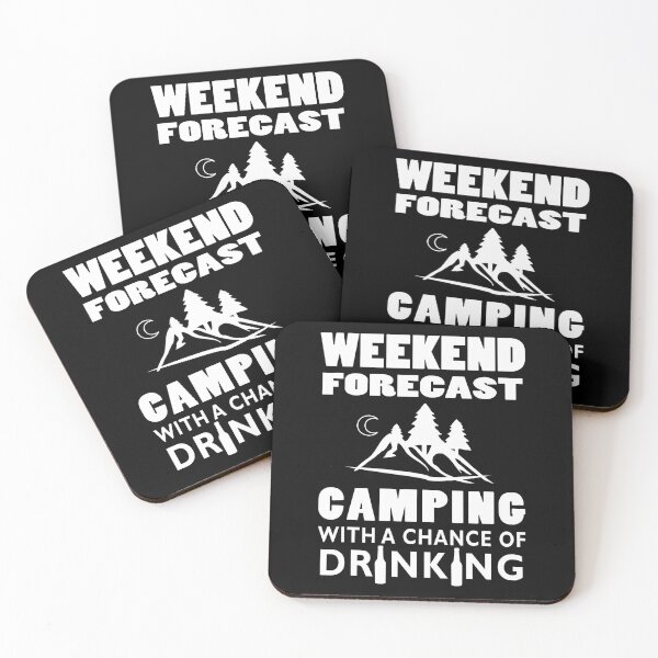 Item preview, Weekend Forecast Camping With A Chance Of Drinking Mountains designed and sold by gazermimixaf.