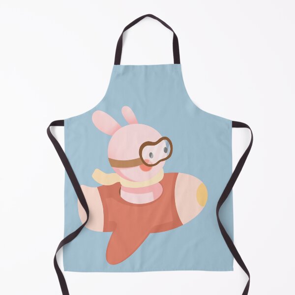 Item preview, Kawaii Pink Bunny Pilot in Retro Airplane designed and sold by Porpor Artwork.