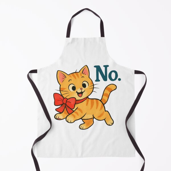 Item preview, Cat with a Bow – “No.” designed and sold by MyVision12.