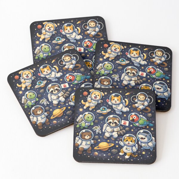 Item preview, Cute Astronaut Animals in Space designed and sold by Maverickystore.