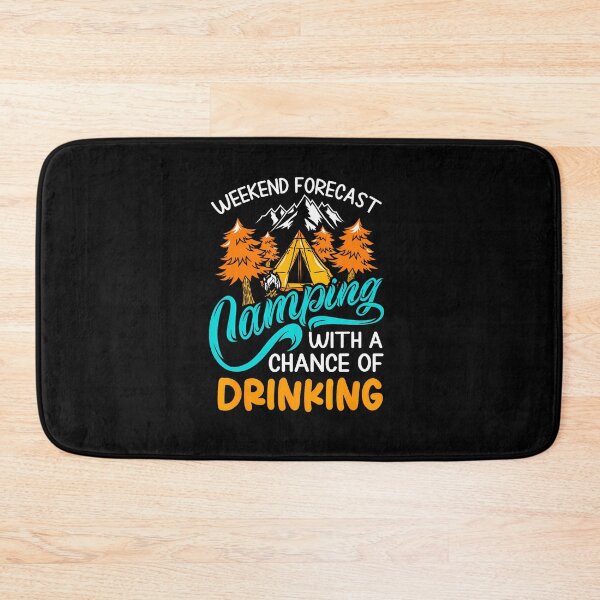 Item preview, Weekend Forecast Camping Chance Of Drinking Retro designed and sold by gazermimixaf.