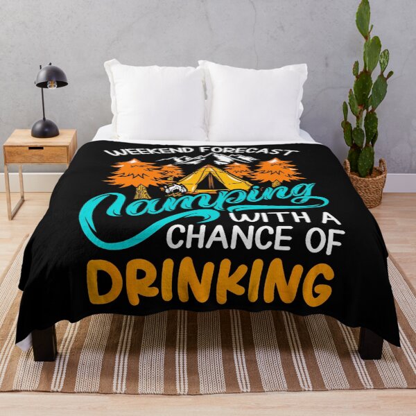 Item preview, Weekend Forecast Camping Chance Of Drinking Retro designed and sold by gazermimixaf.