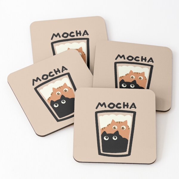 Item preview, Mocha Coffee Cat designed and sold by NevermindOnArt.