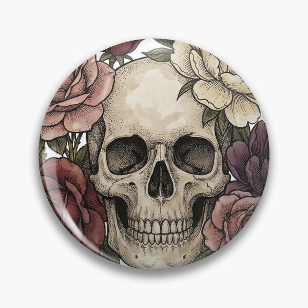 Item preview, Floral Skull - Botanical Life and Death designed and sold by WojcikDesigners.