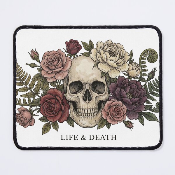 Item preview, Floral Skull - Botanical Life and Death designed and sold by WojcikDesigners.