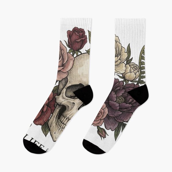 Item preview, Floral Skull - Botanical Life and Death designed and sold by WojcikDesigners.