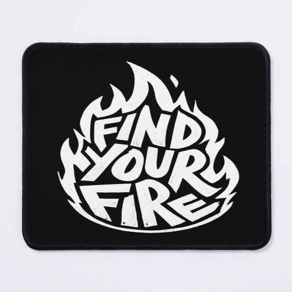 Item preview, Motivational Flame Poster – Find Your Fire Quote for Passion, Purpose & Inner Strength designed and sold by Bright Nest Studio.