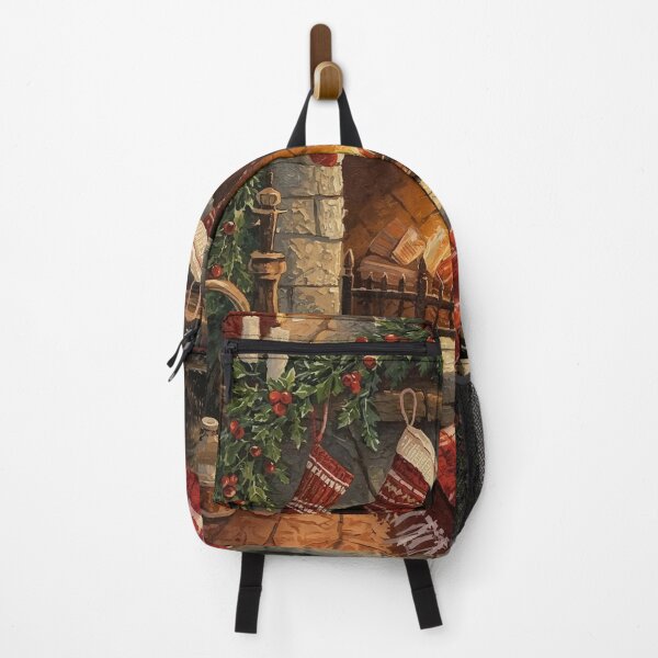 Item preview, By the Hearth – Vibrant Cottagecore Christmas Scene designed and sold by Deezyned.