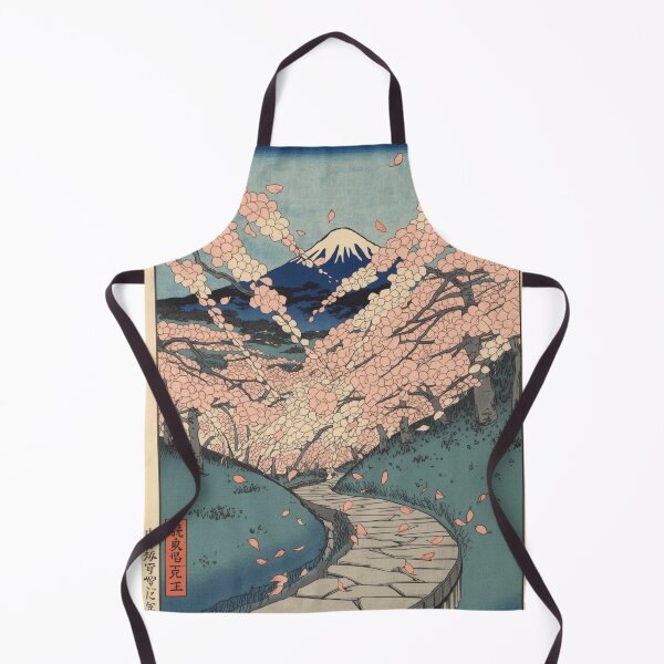 Item preview, Cherry Blossom Path to Mount Fuji – Hiroshige Style Ukiyo-e Sakura Landscape designed and sold by Vandy Fullam.
