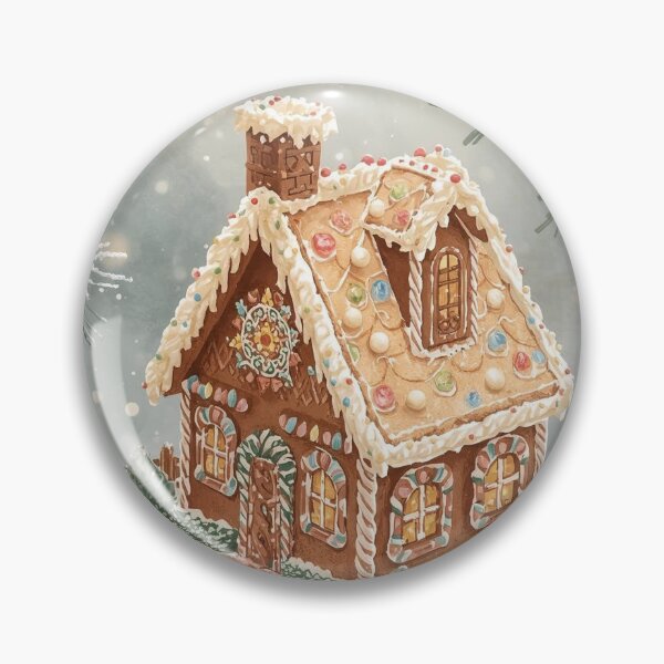 Item preview, Gingerbread Cottage Christmas – Cozy Winter Cottagecore Art designed and sold by Deezyned.