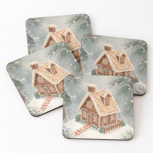 Item preview, Gingerbread Cottage Christmas – Cozy Winter Cottagecore Art designed and sold by Deezyned.