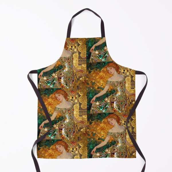 Item preview, Golden Curtsy Elegance Beautiful Art Nouveau Gustav Klimt stylish art designed and sold by Vintage Designs +.