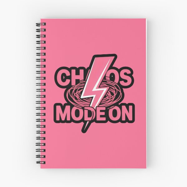 Item preview, Chaos Mode On Design with Pink Lightning Bolt and Swirl Energy Background designed and sold by SplashTastic.