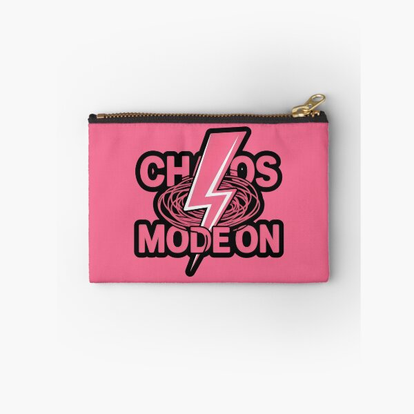 Item preview, Chaos Mode On Design with Pink Lightning Bolt and Swirl Energy Background designed and sold by SplashTastic.