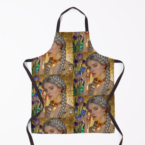 Item preview, Pearl Celtic Iris Beautiful Art Nouveau Gustav Klimt stylish art designed and sold by Vintage Designs +.