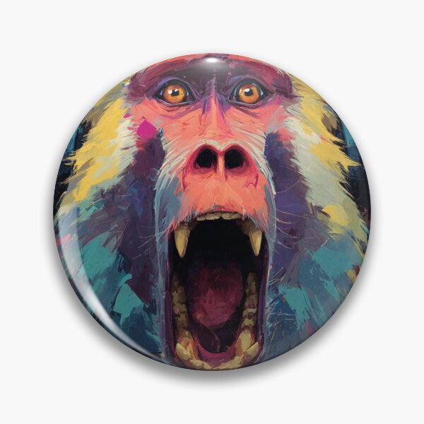 Item preview, Stylish Crazy Dj Monkey Baboon With Headphones Art designed and sold by GrinGalore.