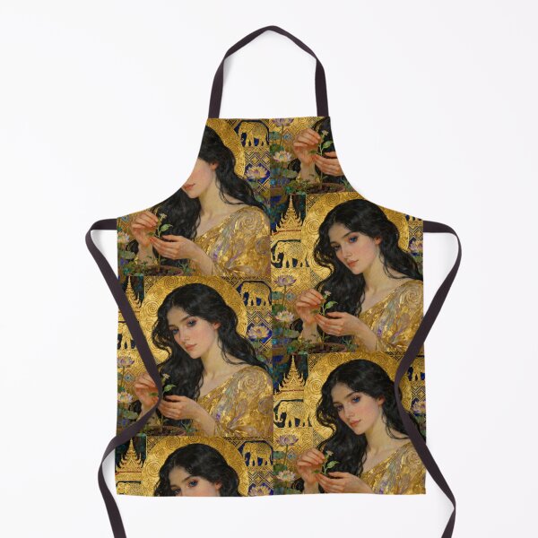 Item preview, Golden Nurturer Thai Elegance Beautiful Art Nouveau Gustav Klimt stylish art designed and sold by Vintage Designs +.