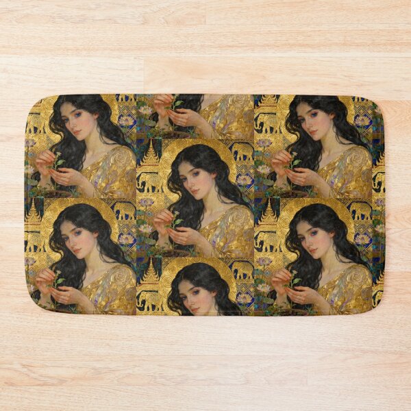 Item preview, Golden Nurturer Thai Elegance Beautiful Art Nouveau Gustav Klimt stylish art designed and sold by Vintage Designs +.