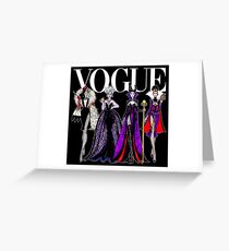 Tarjeta de felicitación VOGUE PRINCESS VILLAINS