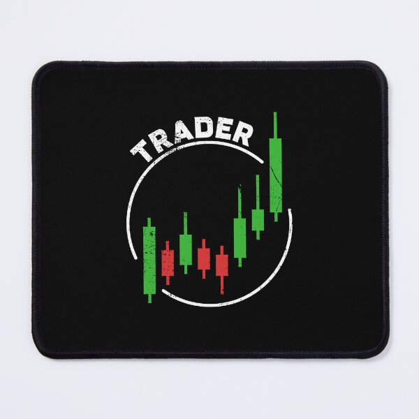 Item preview, Trader Candlestick Chart Round Distressed designed and sold by venomousvector.