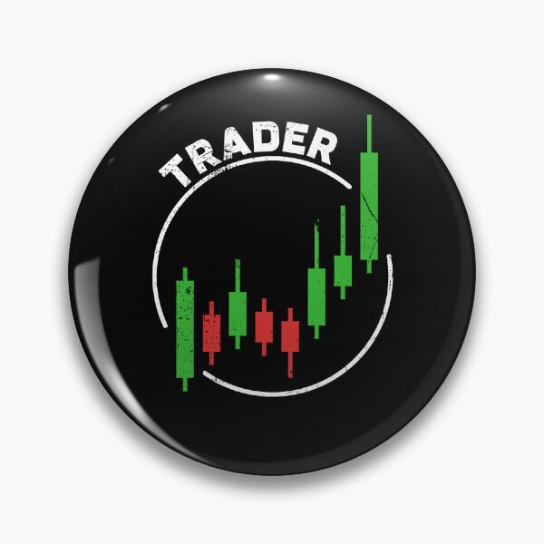 Artikelvorschau, Trader-Candlestick-Chart, rund, verzerrt entworfen und verkauft von venomousvector.