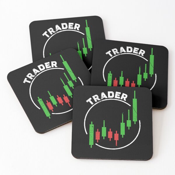 Item preview, Trader Candlestick Chart Round Distressed designed and sold by venomousvector.