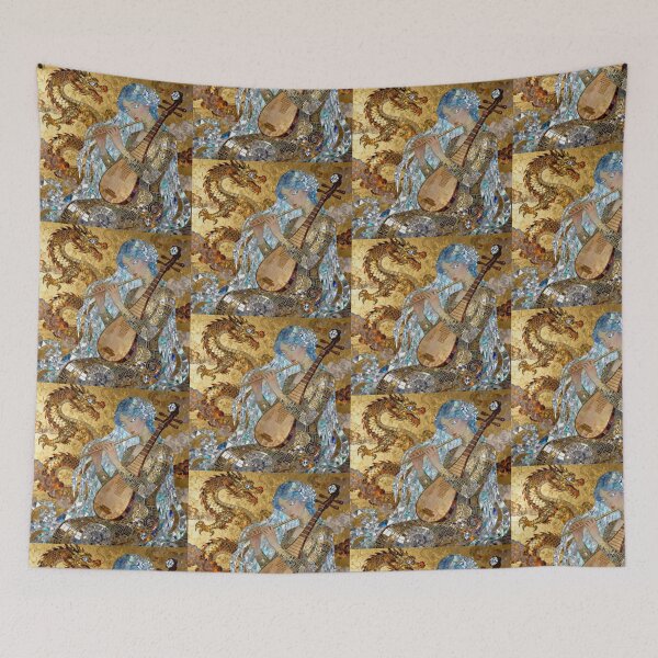 Item preview, Empress Glacier Dragon Symphony Beautiful Art Nouveau Gustav Klimt stylish art designed and sold by Vintage Designs +.