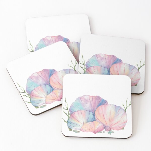 Item preview, Watercolor Seashells designed and sold by SaskyaFate.