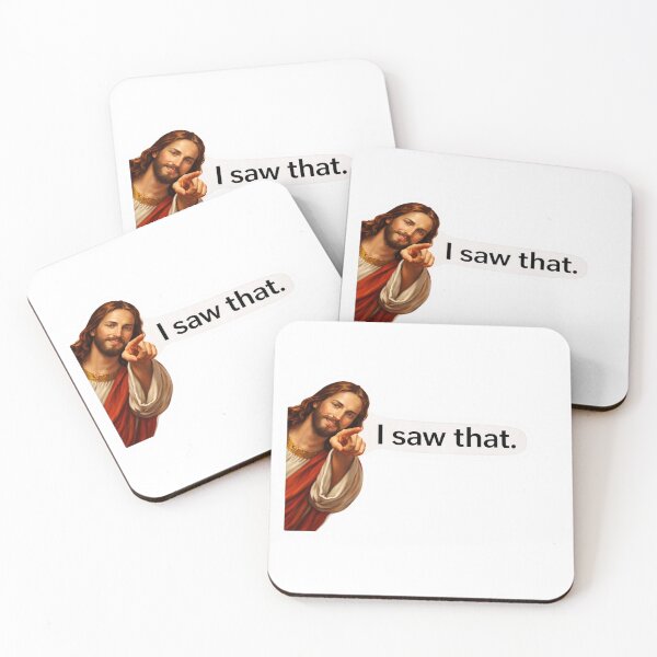 Item preview, jesus i saw that meme  designed and sold by PatternFly.