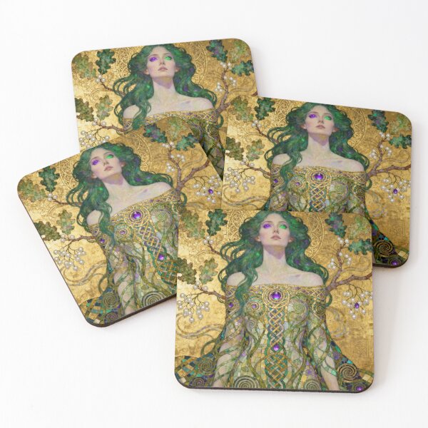 Item preview, Forest Druid Beautiful Art Nouveau Gustav Klimt stylish art designed and sold by Vintage Designs +.