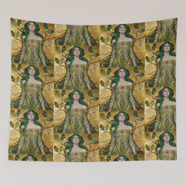 Item preview, Forest Druid Beautiful Art Nouveau Gustav Klimt stylish art designed and sold by Vintage Designs +.