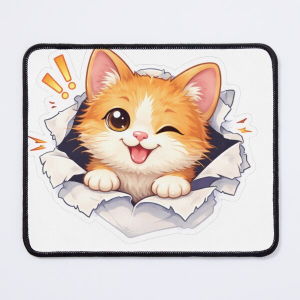 Item preview, Cat Bursting Through Paper designed and sold by StickerMan17.