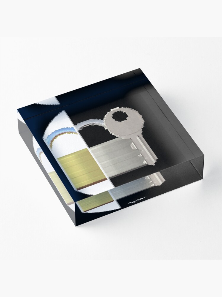 Alternate view of Securitii emoji 7 by RootCat (ska key) Acrylic Block