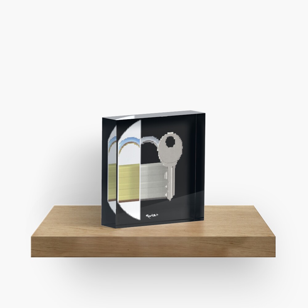 Securitii emoji 7 by RootCat (ska key) Acrylic Block