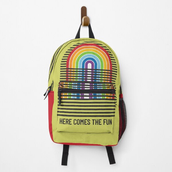 Item preview, Retro Rainbow Gay Pride Sunrise Back Print designed and sold by TackyTime.