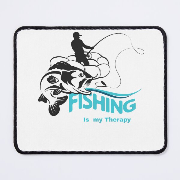 Item preview, Fishing Is My Therapy – Relaxing Angler Quote Design designed and sold by Fouziaart08.