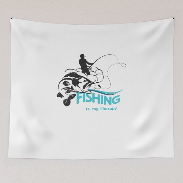 Item preview, Fishing Is My Therapy – Relaxing Angler Quote Design designed and sold by Fouziaart08.