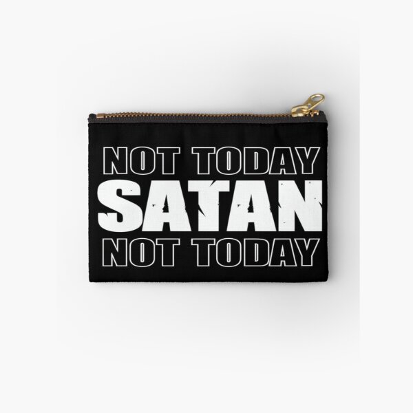 Item preview, Bold “Not Today Satan” Quote – Gothic Anti-Negativity Design for Apparel, Posters & Gifts designed and sold by Bright Nest Studio.