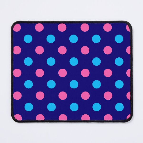 Item preview, Blue Pink Polka Dots On Blue Background Design designed and sold by PatternTitan.
