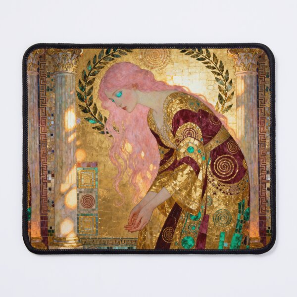 Item preview, Golden Reverence Beautiful Art Nouveau Gustav Klimt stylish art designed and sold by Vintage Designs +.