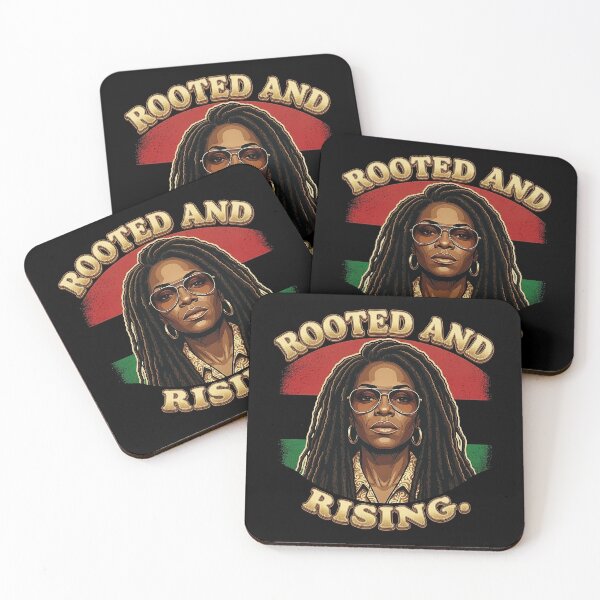 Item preview, Rooted and Rising Pan-African Gold Queen Art designed and sold by QuipQuips.