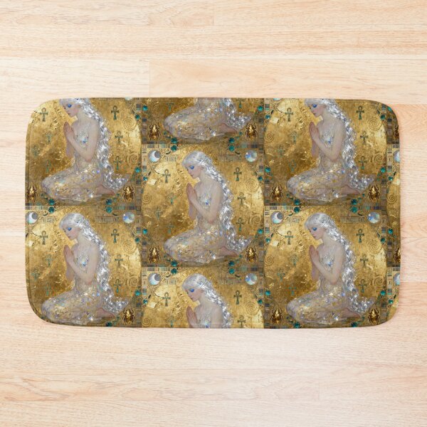 Item preview, Moonstone Devotion Golden Egypt beautiful Art Nouveau Gustav Klimt stylish art designed and sold by Vintage Designs +.